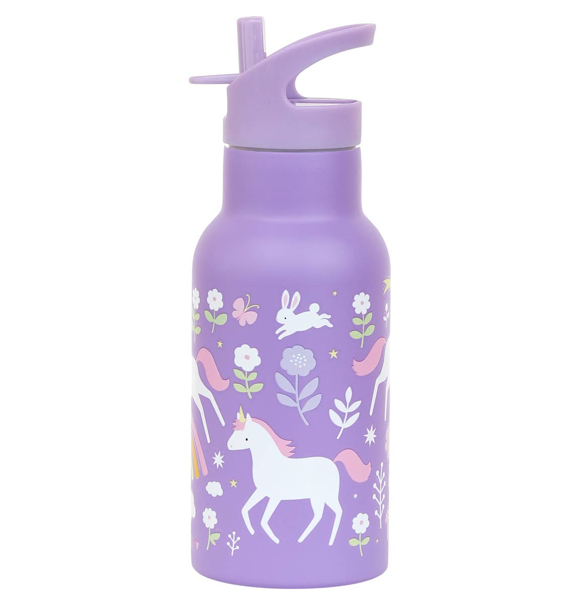 Kids stainless steel drink/water bottle: Unicorn dreams