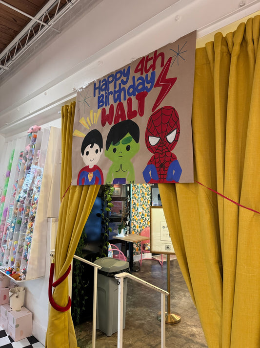 Birthday Party Sign Banner