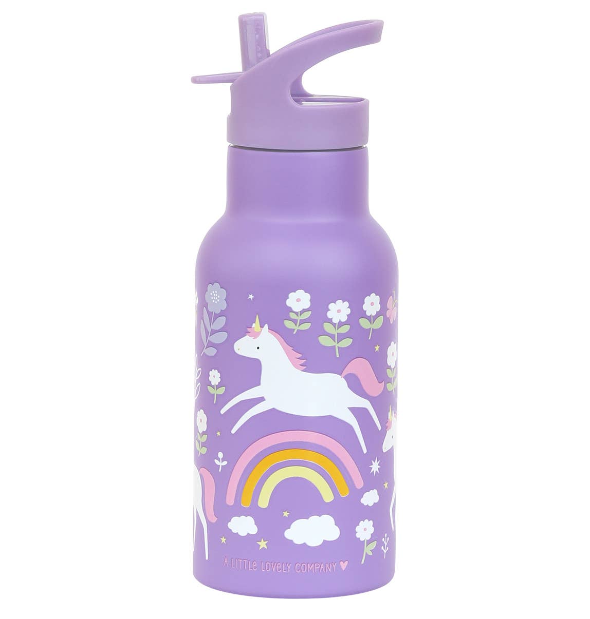 Kids stainless steel drink/water bottle: Unicorn dreams